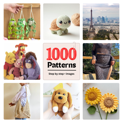 Ultimate Crochet Bundle: 1000+ Patterns (FREE COURSE)